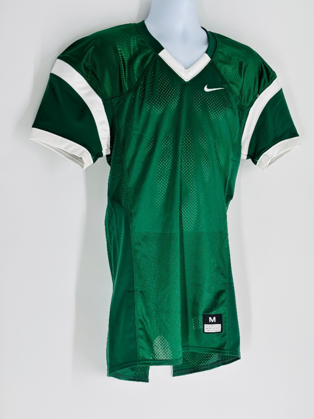 NWT Nike Mens Football Athletic Practice Mesh Jersey Green / White Size: M